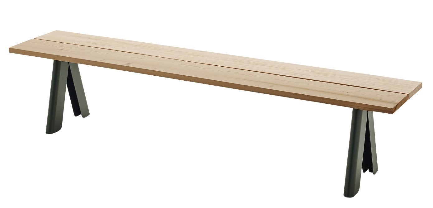 Overlap Bench Bank Outdoor Skagerak by Fritz Hansen Hunter green