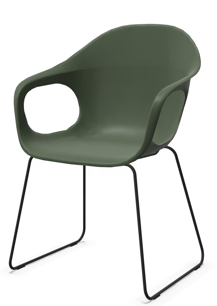 Elephantino Sessel Kufengestell Kristalia