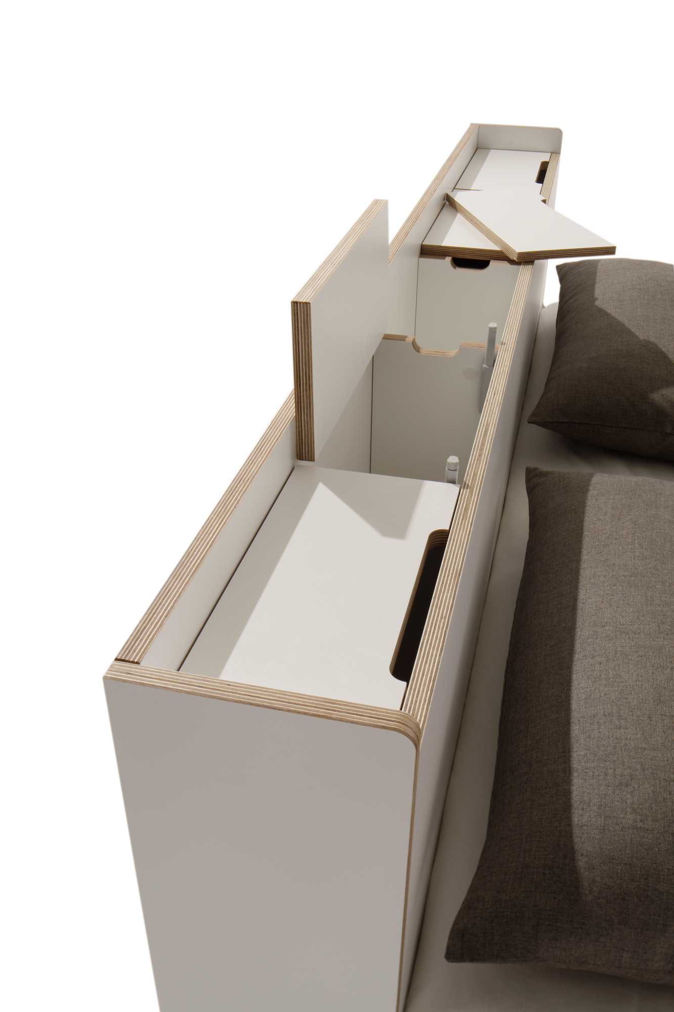 Nook Doppelbett CPL Weiß Müller Möbelwerkstätten 140x200 cm