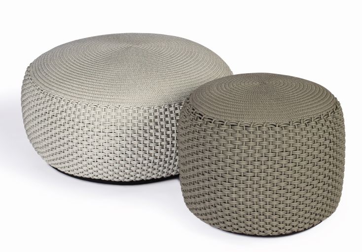 Pouf Hocker Groß Indoor / Outdoor Weishäupl Sand