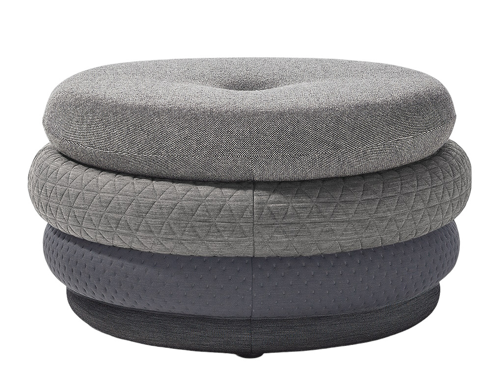 Fat Tom Pouf Lounge - Hocker ohne Beine Richard Lampert Grau
