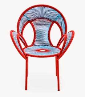Banjooli Sessel M' Afrique Collection Moroso Wasser / Rot