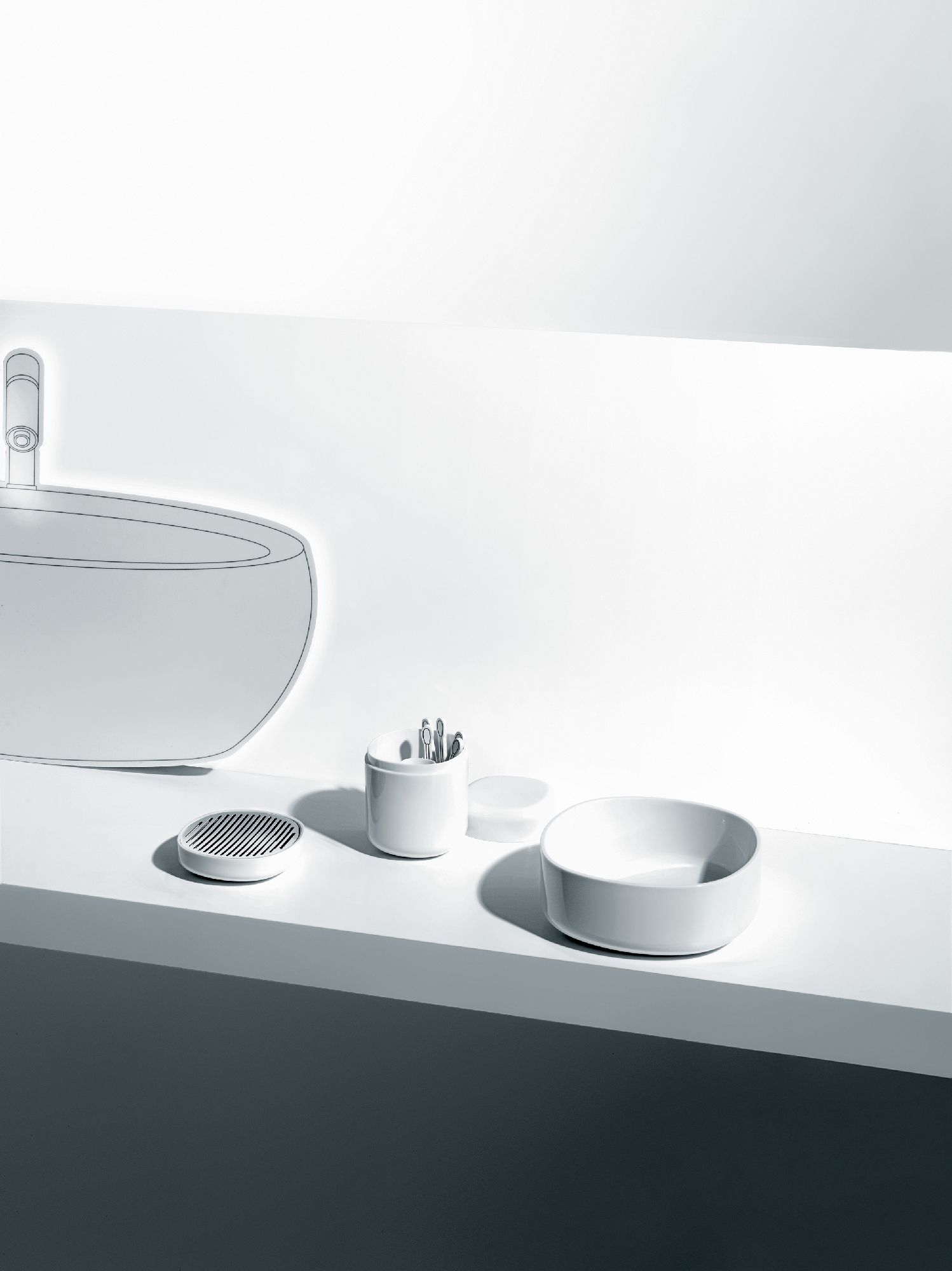 Birillo Wattestäbchenbehälter PL09 Alessi