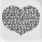 International Love Heart black