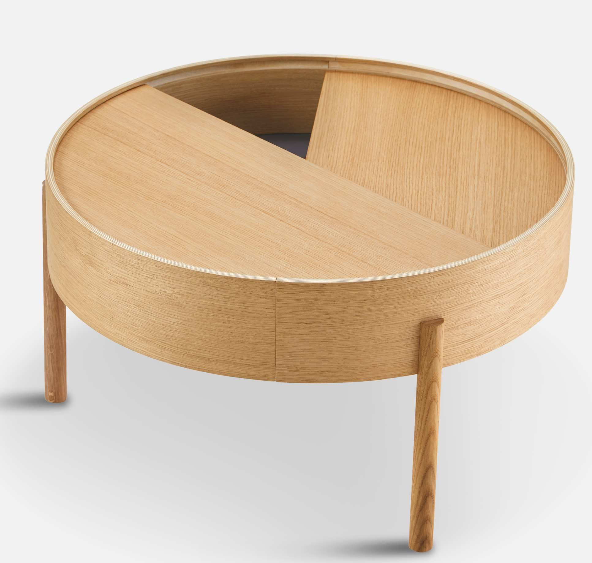 Arc Couchtisch Eiche geölt ⌀ 66 cm Woud