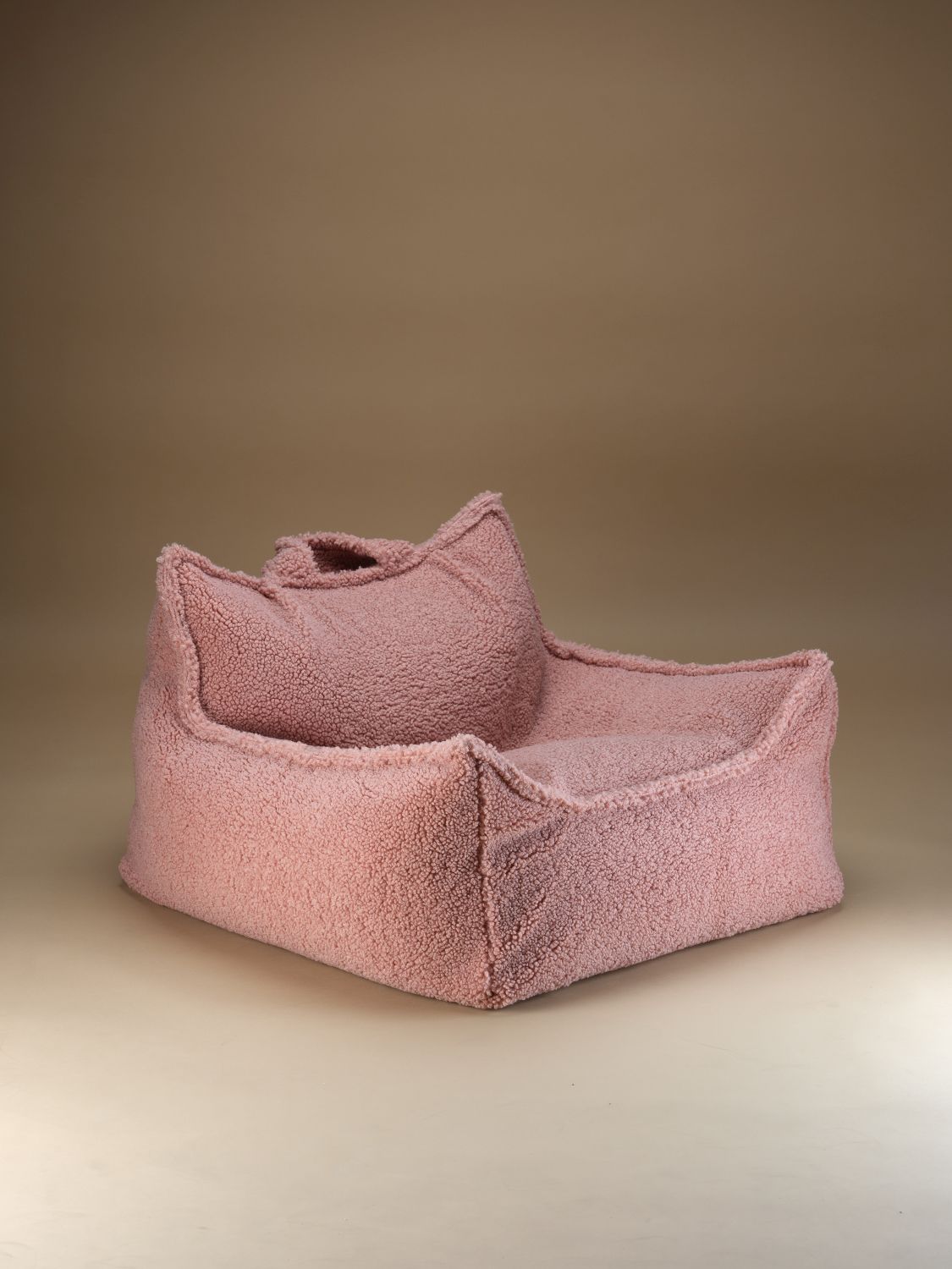 Kindersitzsack Sessel Teddystoff Guave Wigiwama