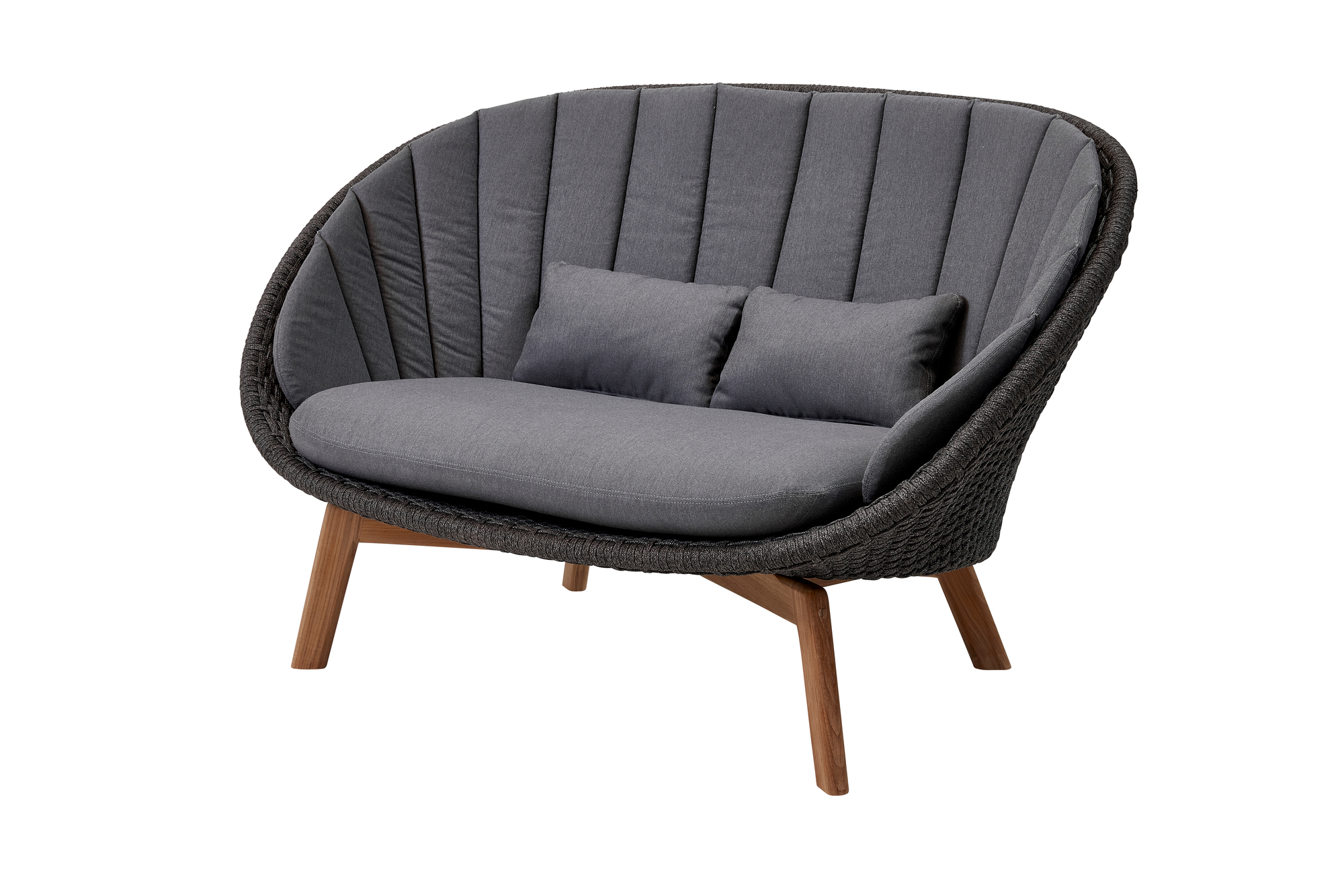 Peacock Outdoor Kissensatz für 2-Sitzer Sofa Cane-Line grau