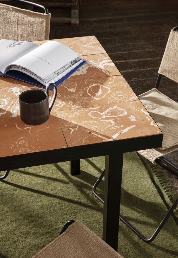 Flod Dining Table - Terracotta Tisch Ferm Living
