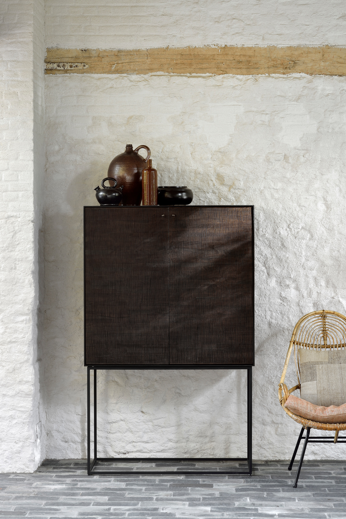 Teak Grooves Schrank Ethnicraft