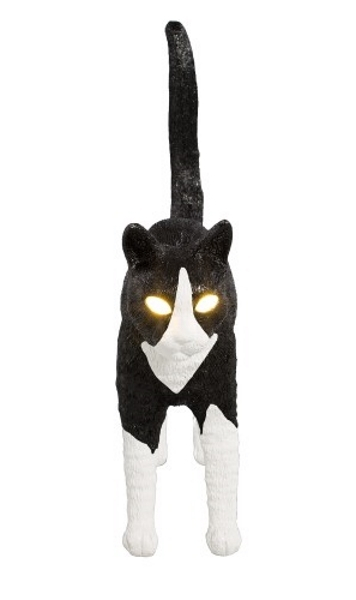 Jobby Cat Lamp Katzenlampe Tischleuchte Schwarz-Weiss Seletti EINZELSTÜCK