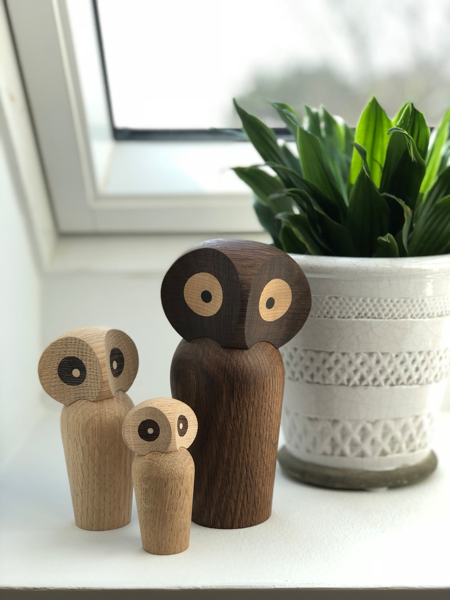 Owl Eule Holzfigur Architectmade EINZELSTÜCK