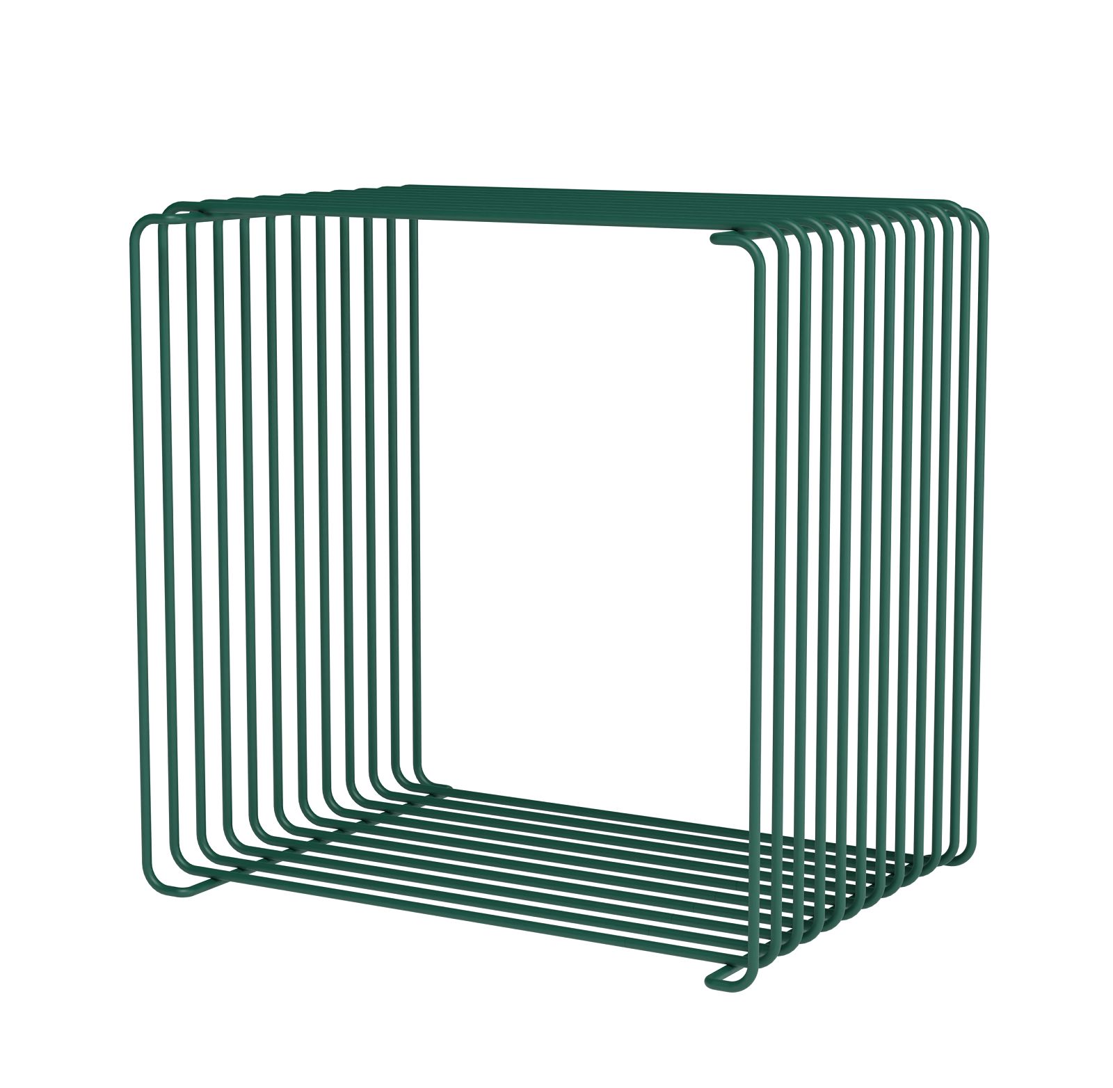 Grünes Panton Wire Cube Regal von Montana, minimalistisches Design für moderne Wohnräume.