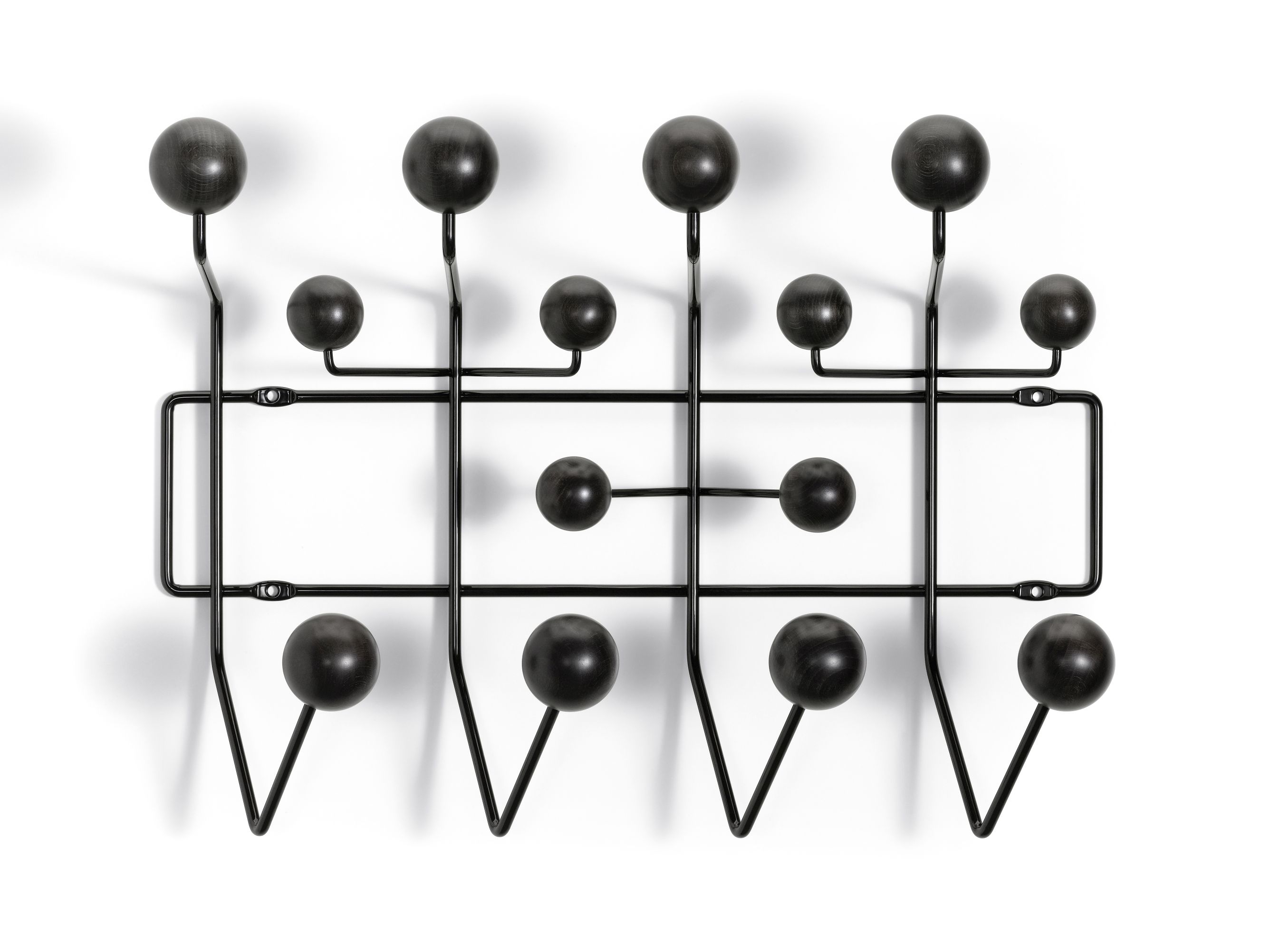 Eames Hang it all Garderobe Esche schwarz Vitra