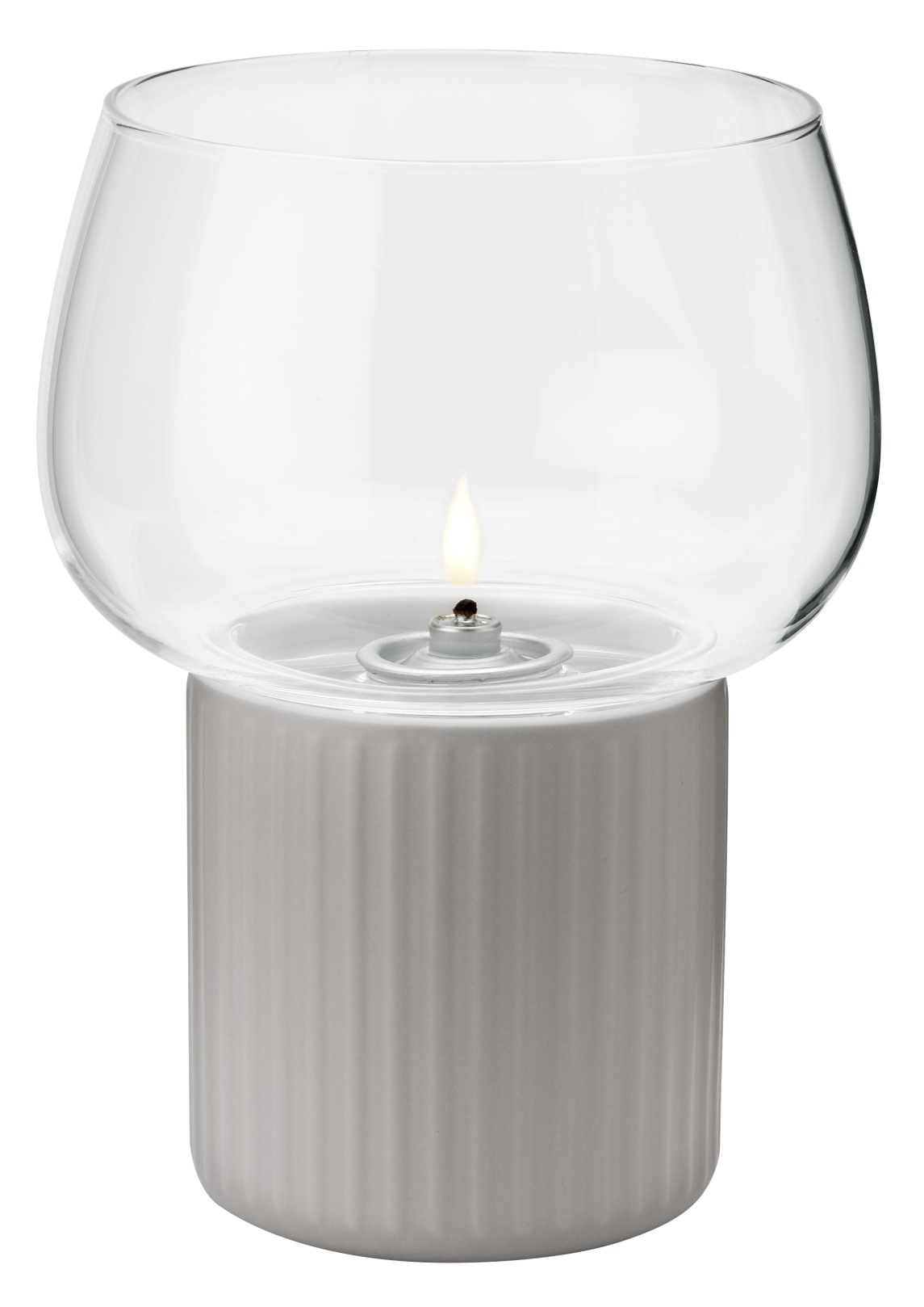 Hygge Hurricane Windlicht RIG TIG by Stelton Grau EINZELSTÜCK