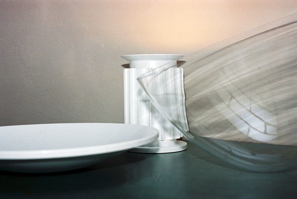 Taccia LED Glass Weiß matt Table lamp Tischleuchte Flos 
