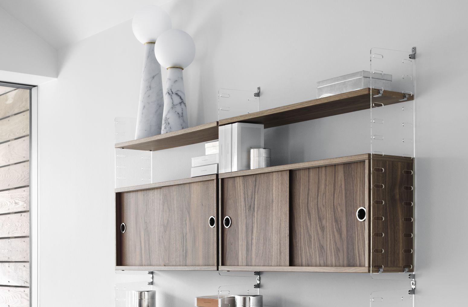 Einzelteil Schrankelement mit Schiebetüren String Furniture
