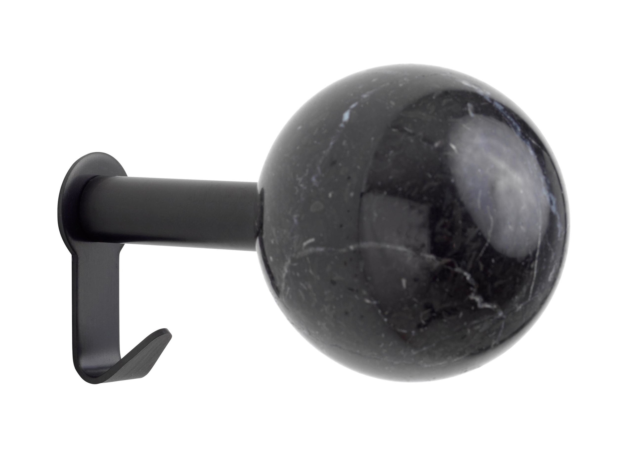 Dots Stone Wandhaken schwarz Schönbuch