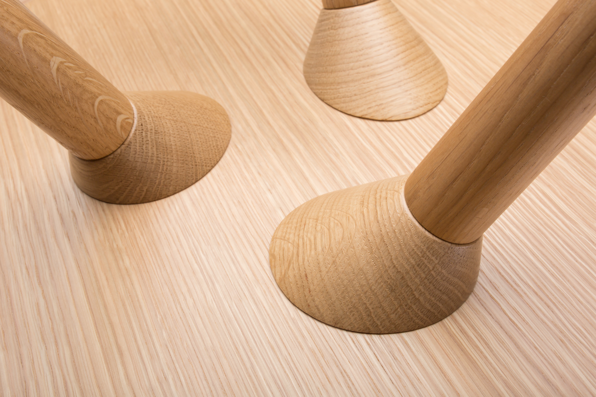 Turn low Beistelltisch Eiche natur Maigrau