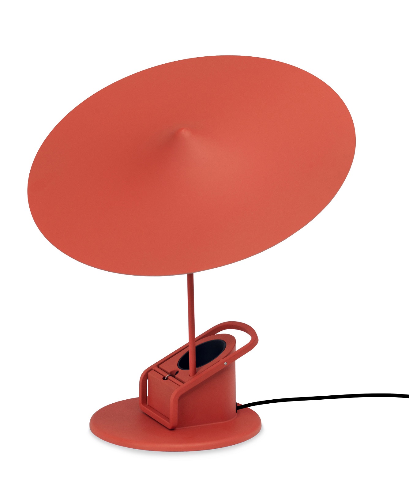 Rote w153 ële Klemmleuchte von wästberg, moderne LED-Leseleuchte mit Schirm und praktischer Klemmhalterung für flexible Beleuchtung.