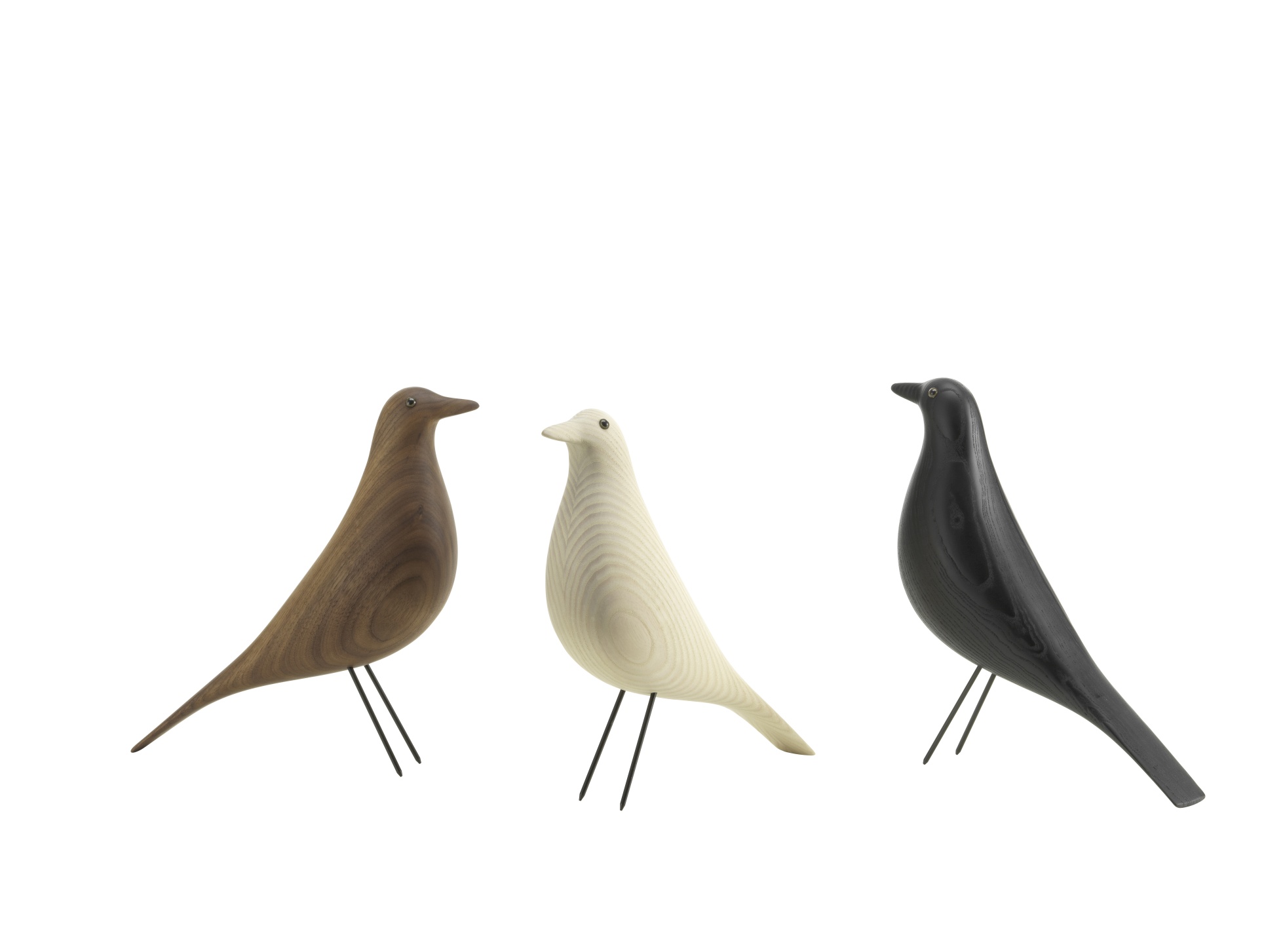 Eames House Bird Skulptur Esche weiß geölt Vitra Neue Version