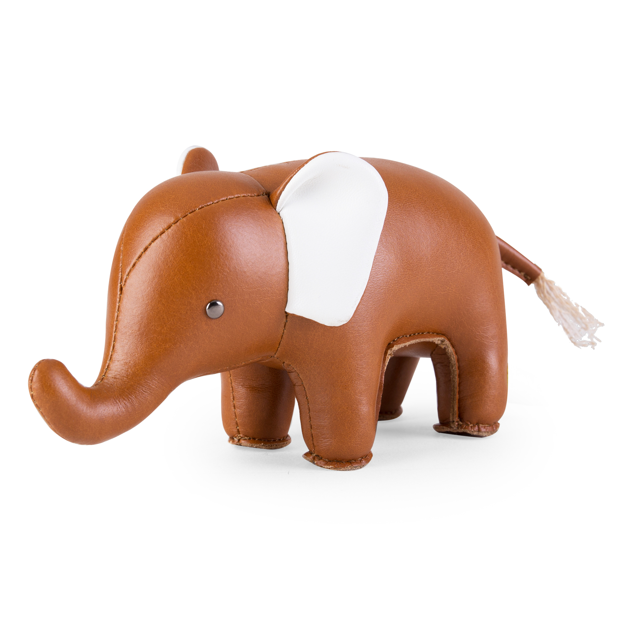 Briefbeschwerer Classic Elefant Tan/Weiß Züny