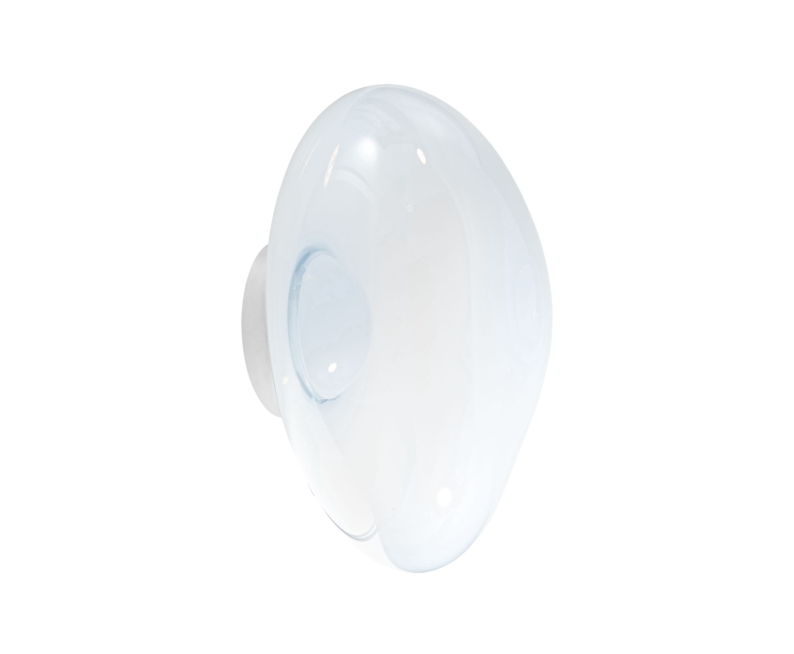 Melt Surface LED-Wandleuchte Opal - Silber Tom Dixon