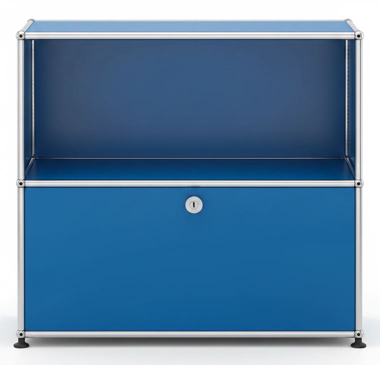 USM Haller Sideboard 1 Offen / 1 Schublade Enzianblau