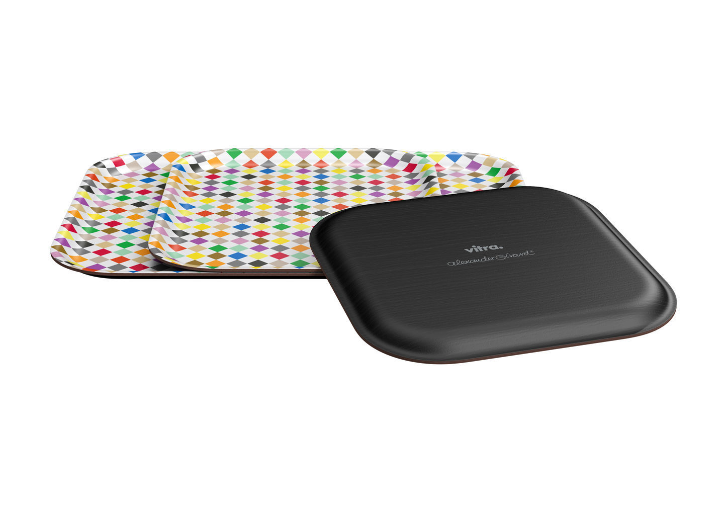 Classic Tray Medium Tablett Vitra Dot Pattern reverse dark