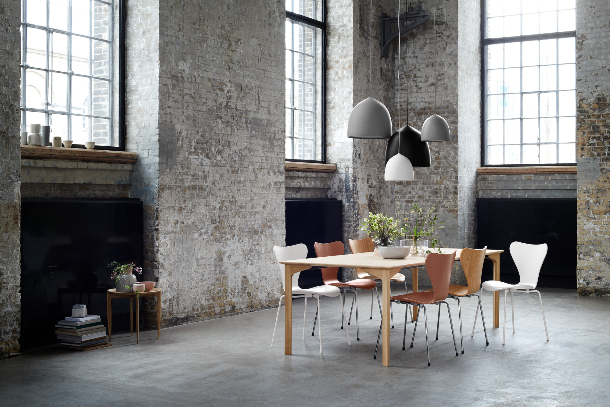 Suspence P2 Pendelleuchte Fritz Hansen Hellgrau