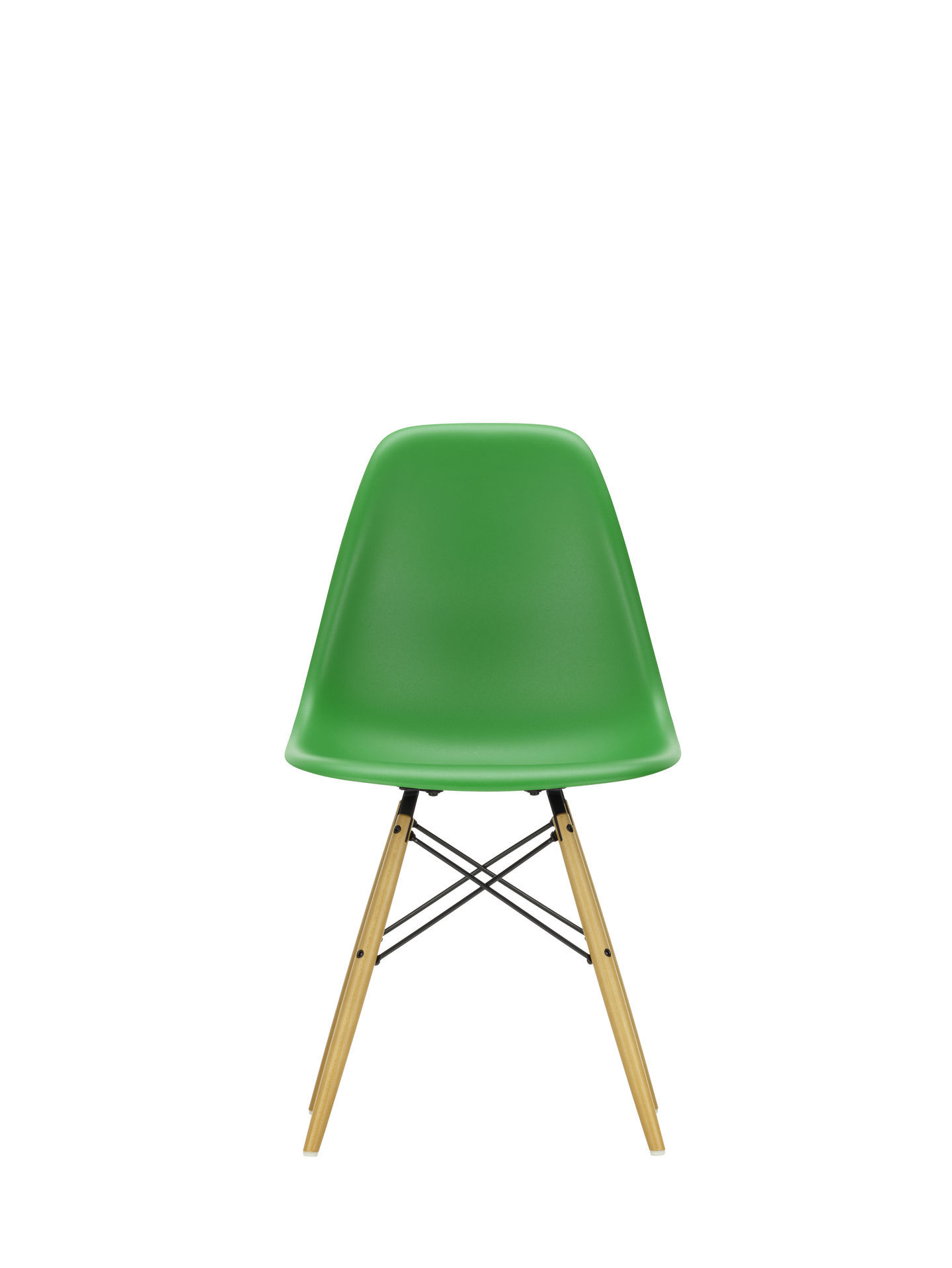 Eames Plastic Side Chair DSW Stuhl Vitra Ahorn dunkel-Senf