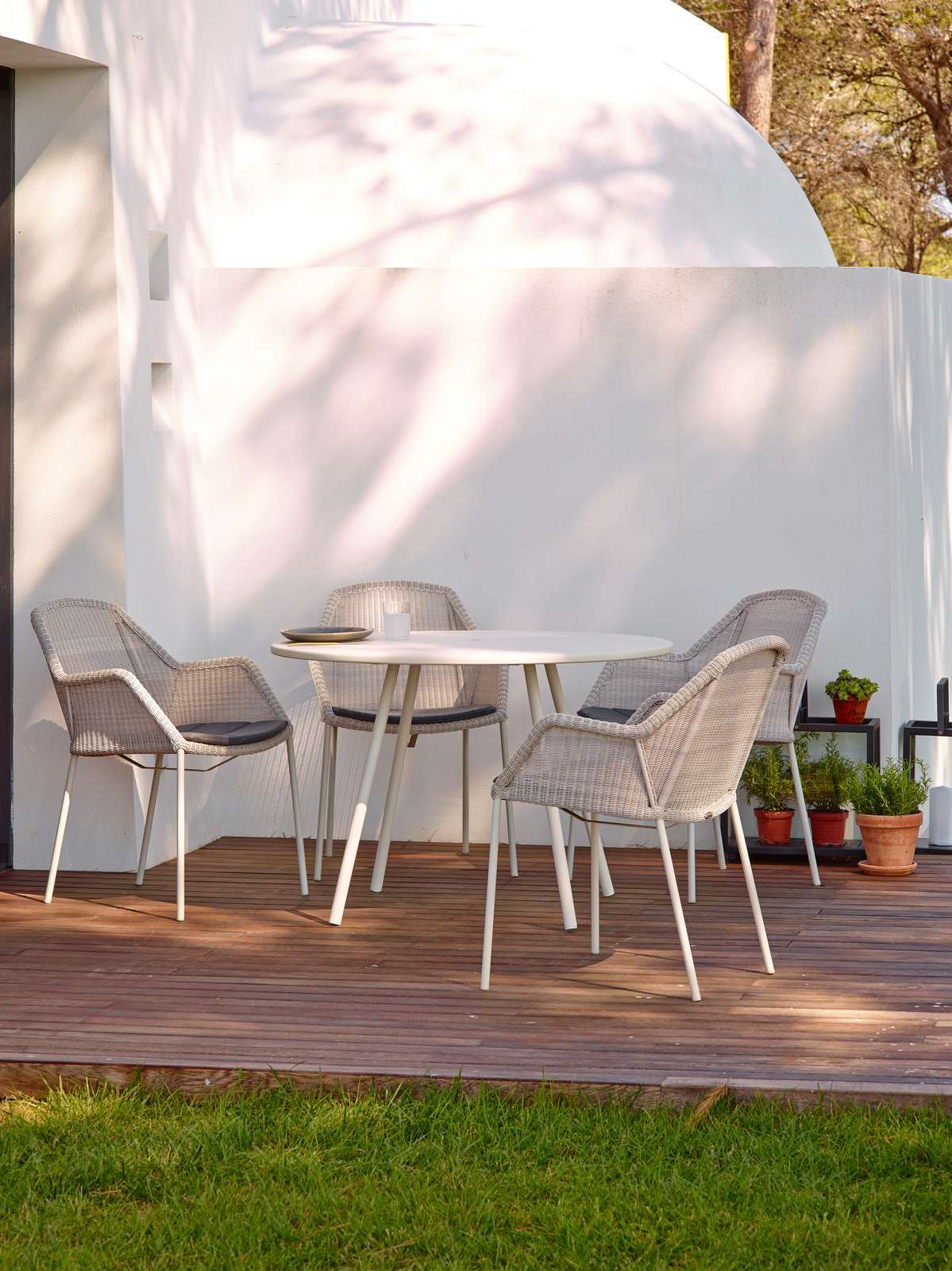 Breeze Outdoor Stuhl Vierfußgestell Cane-Line