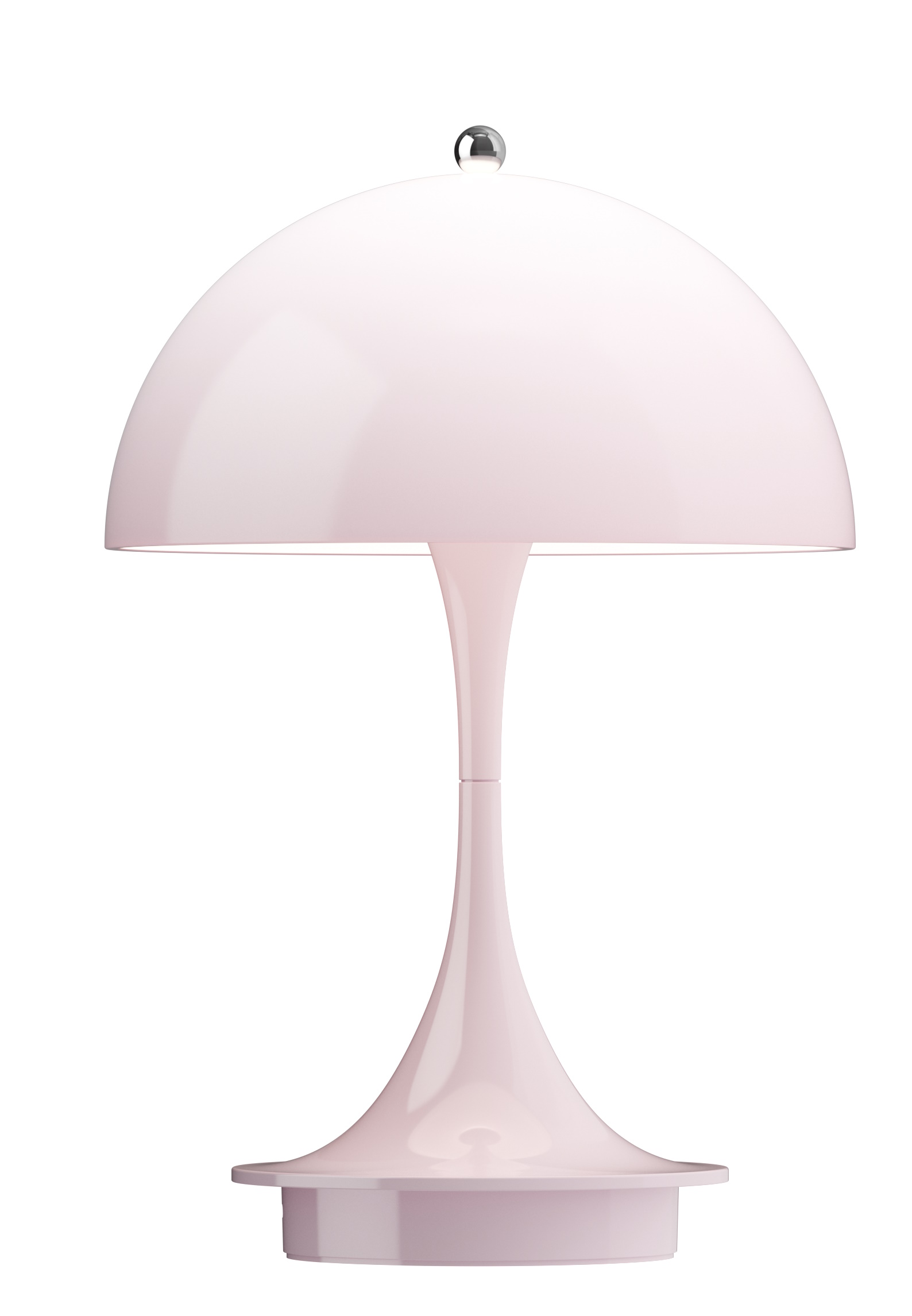 Panthella 160 Portable V3 Akku LED-Tischleuchte Indoor/Outdoor Louis Poulsen Opal rosa