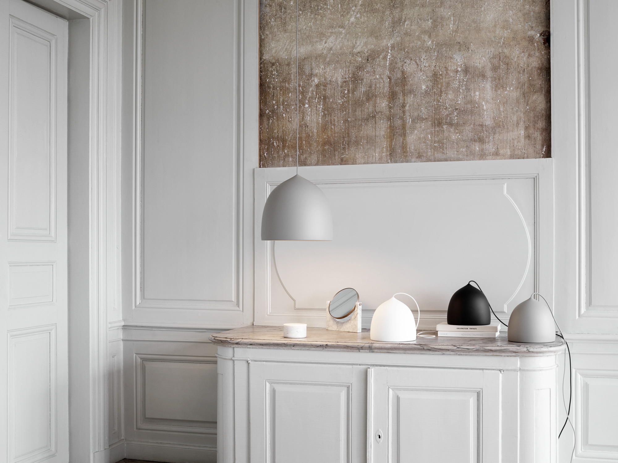 Suspence P2 Pendelleuchte Fritz Hansen Hellgrau