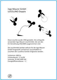 Lucellino Doppio LED Wandleuchte Ingo Maurer