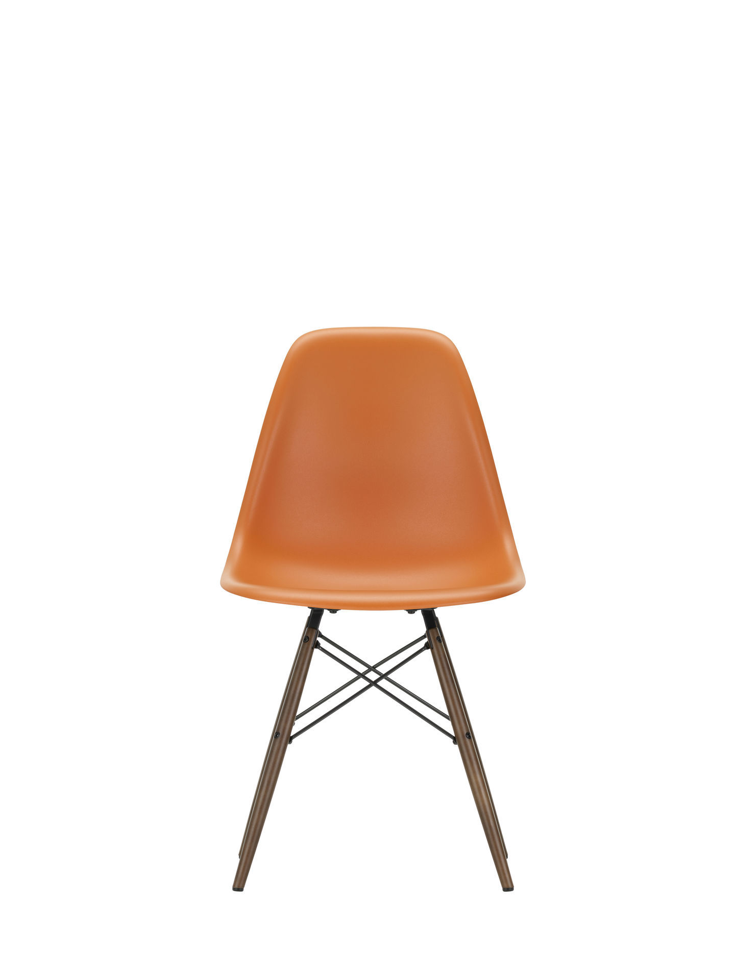 Eames Plastic Side Chair DSW Stuhl Vitra Ahorn dunkel-Senf