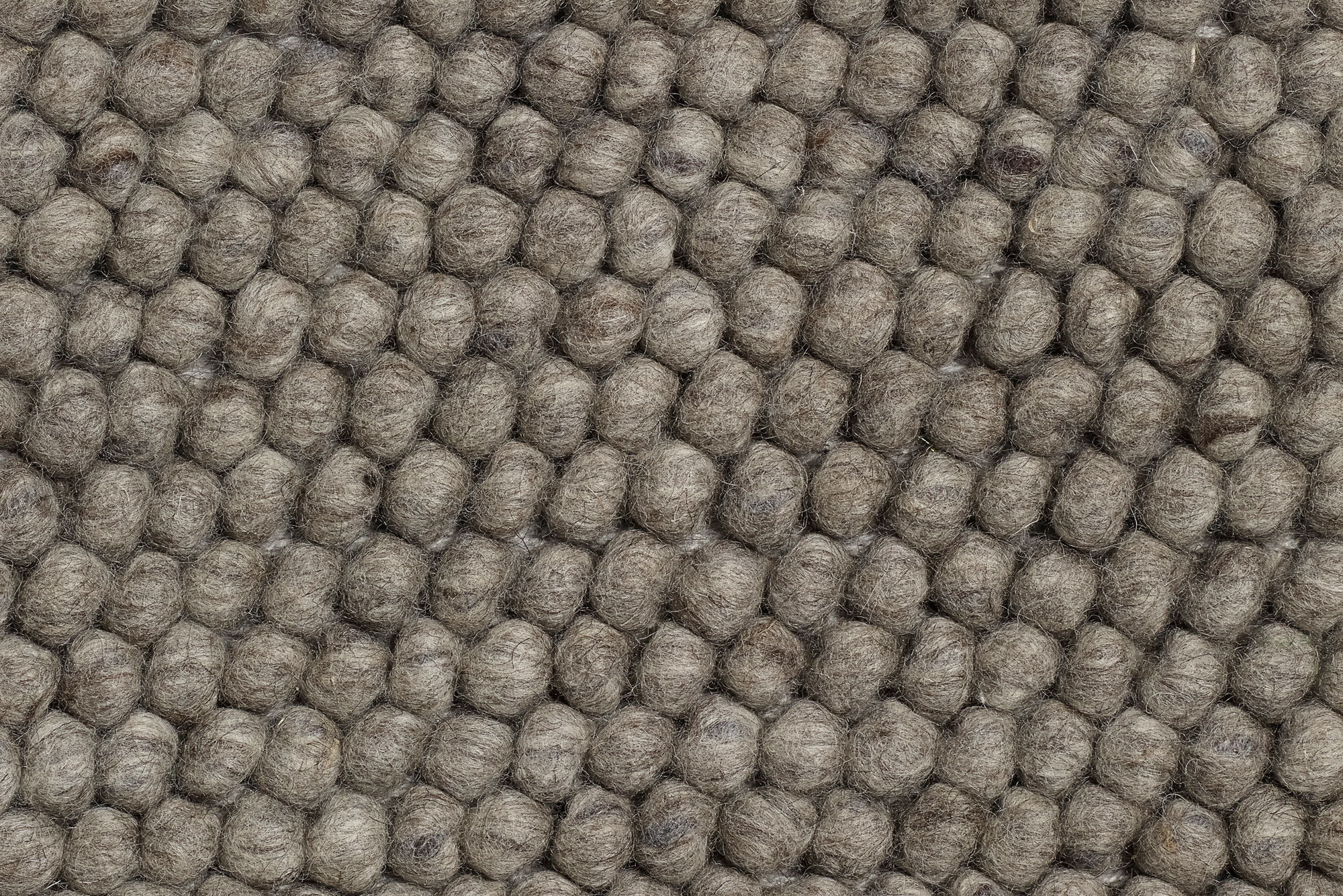 Peas Teppich L 140 cm Medium grau Hay