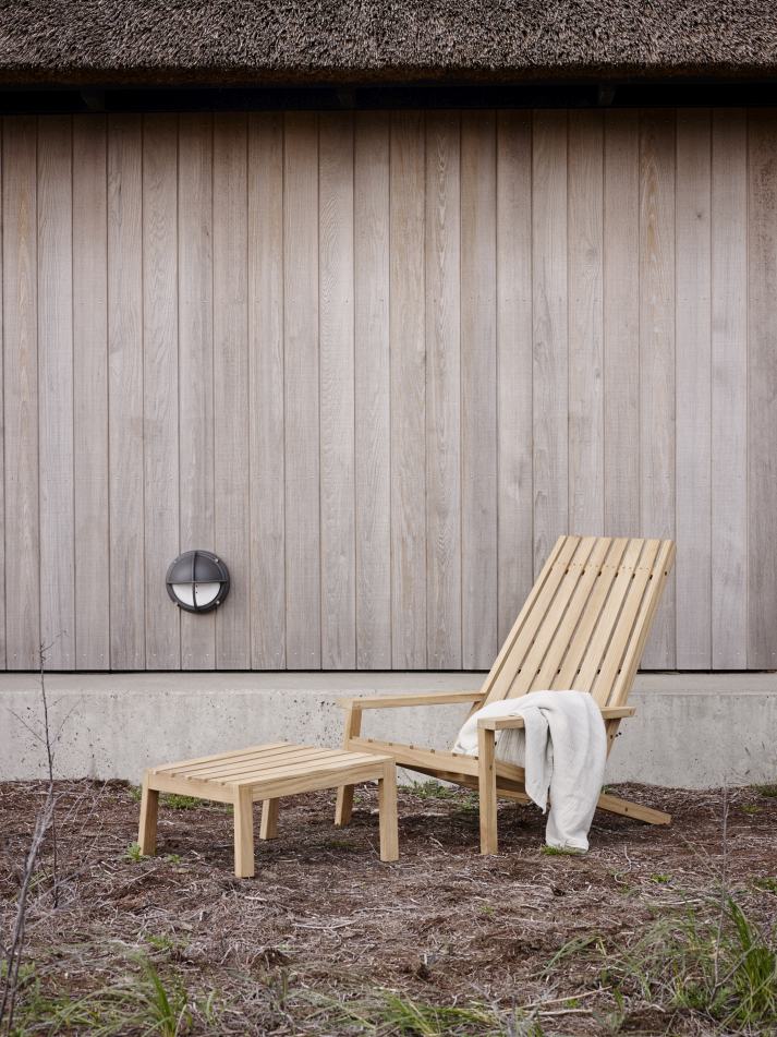Between Lines Deck Chair Liegestuhl Outdoor Skagerak by Fritz Hansen