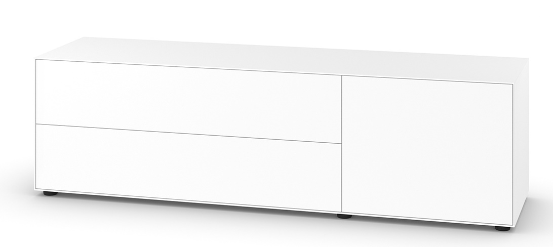 Nex Pur Box Lowboard / Sideboard mit Schubkasten und Tür Horizontal Piure QUICK SHIP