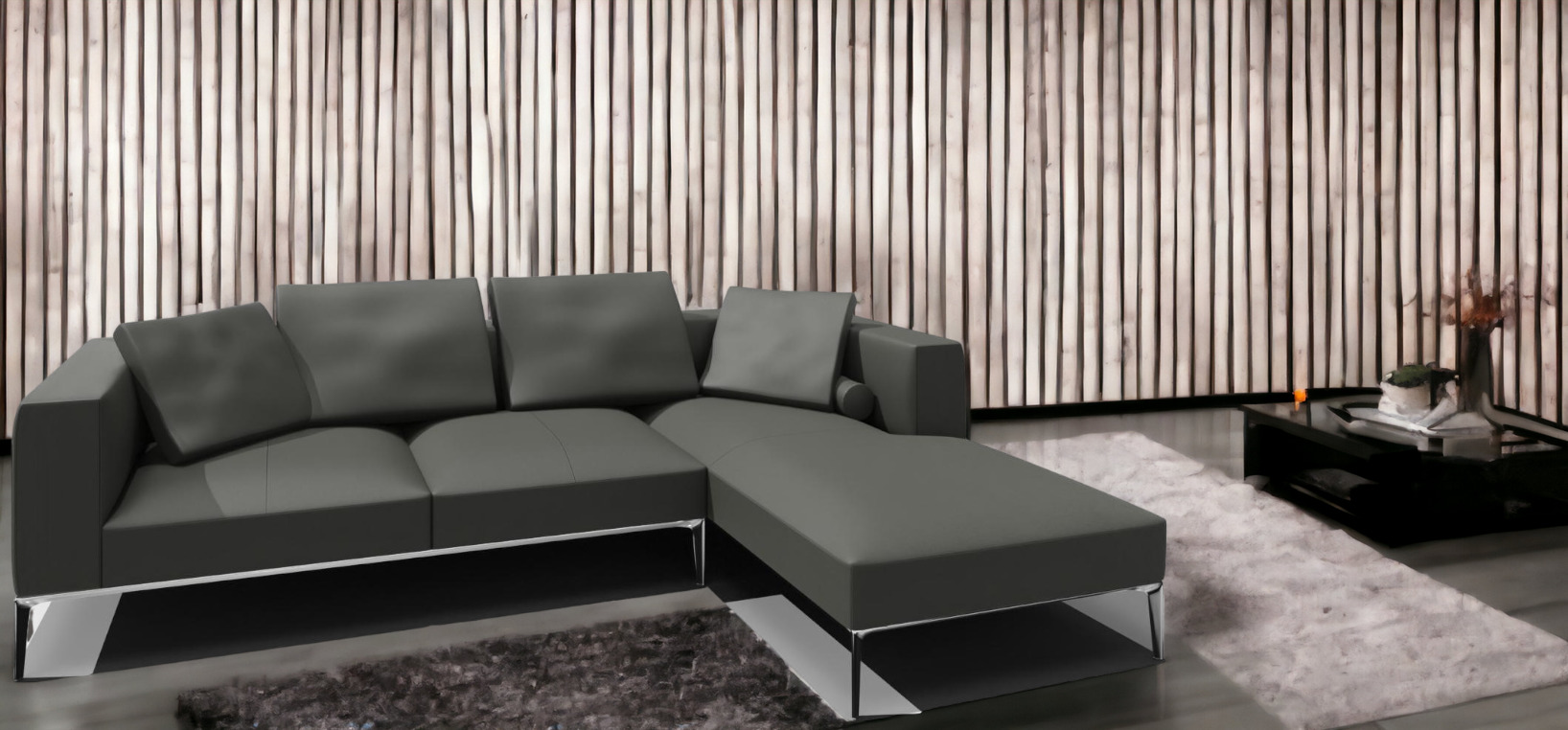 Jaan Living 3 Sitzer Sofa mit 2 Rückenkissen, 2 Komfortkissen & 2 Komfortrollen Kombi A21 Walter Knoll 