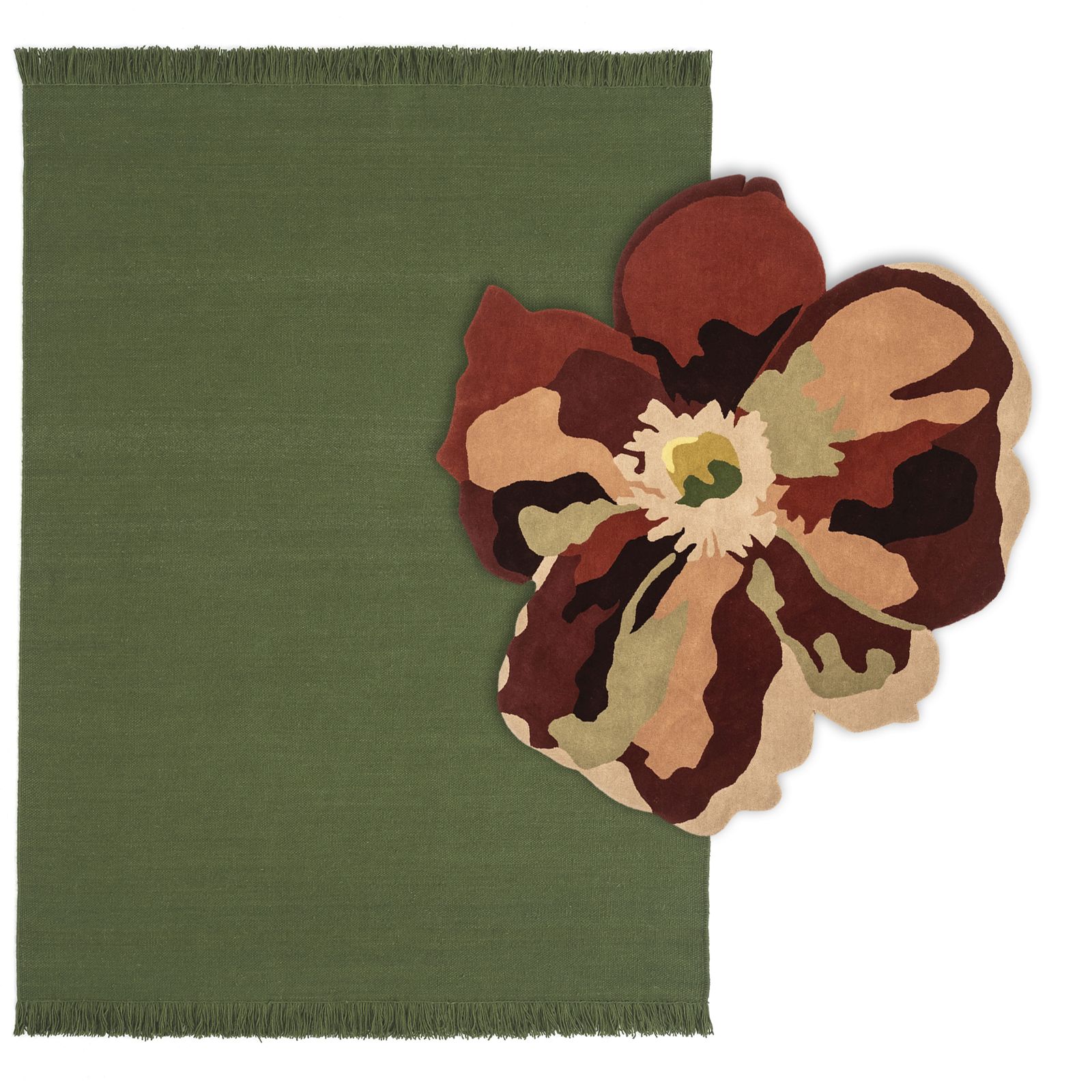Flora Bloom 2 Teppich 170x150 cm Nanimarquina