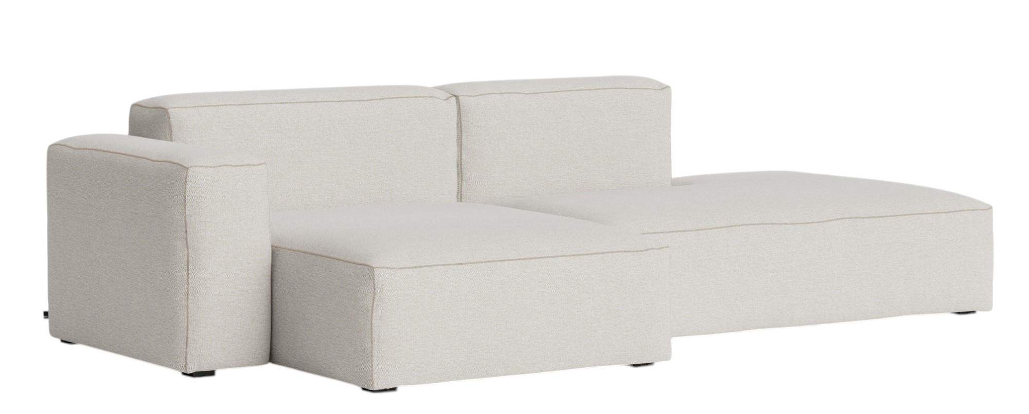 Mags Soft Sofa Low 2,5-Sitzer Combination 3 mit Armlehne links Hay