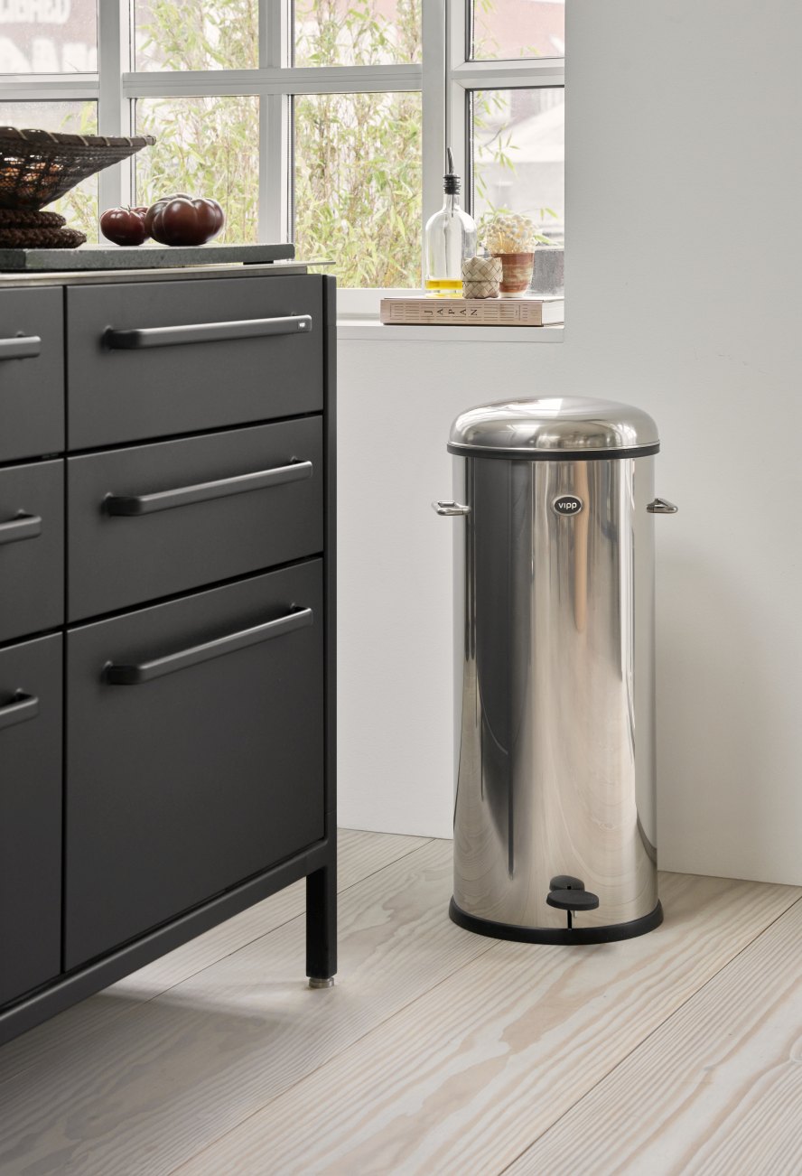 Bin Treteimer 30L Edelstahl Vipp 
