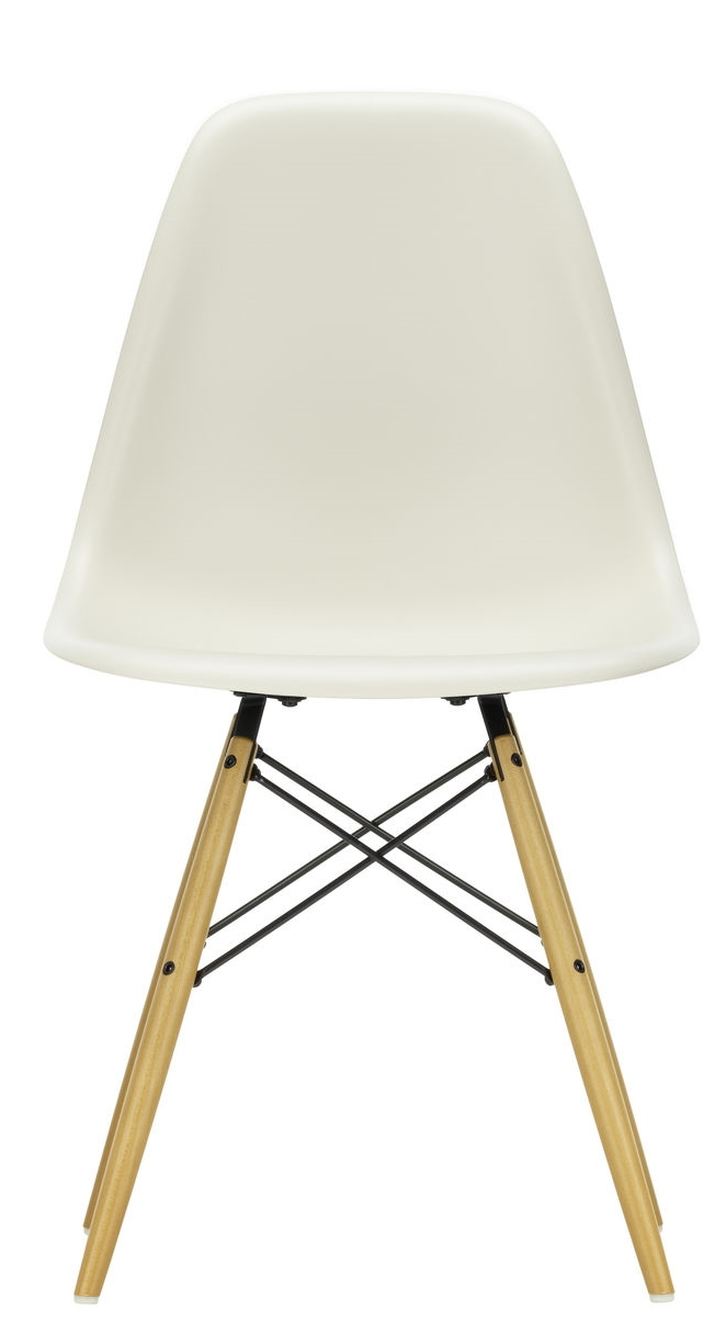 Eames Plastic Side Chair DSW Vitra Ahorn gelblich-Kieselstein