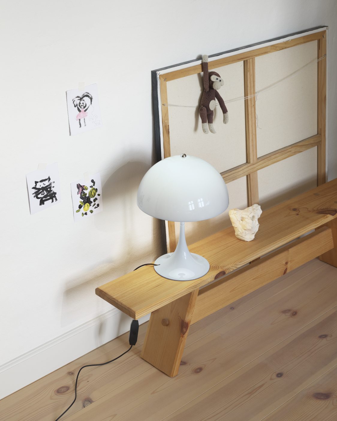 Panthella 250 Table lamp LED Tischleuchte Louis Poulsen Opal Pale blau