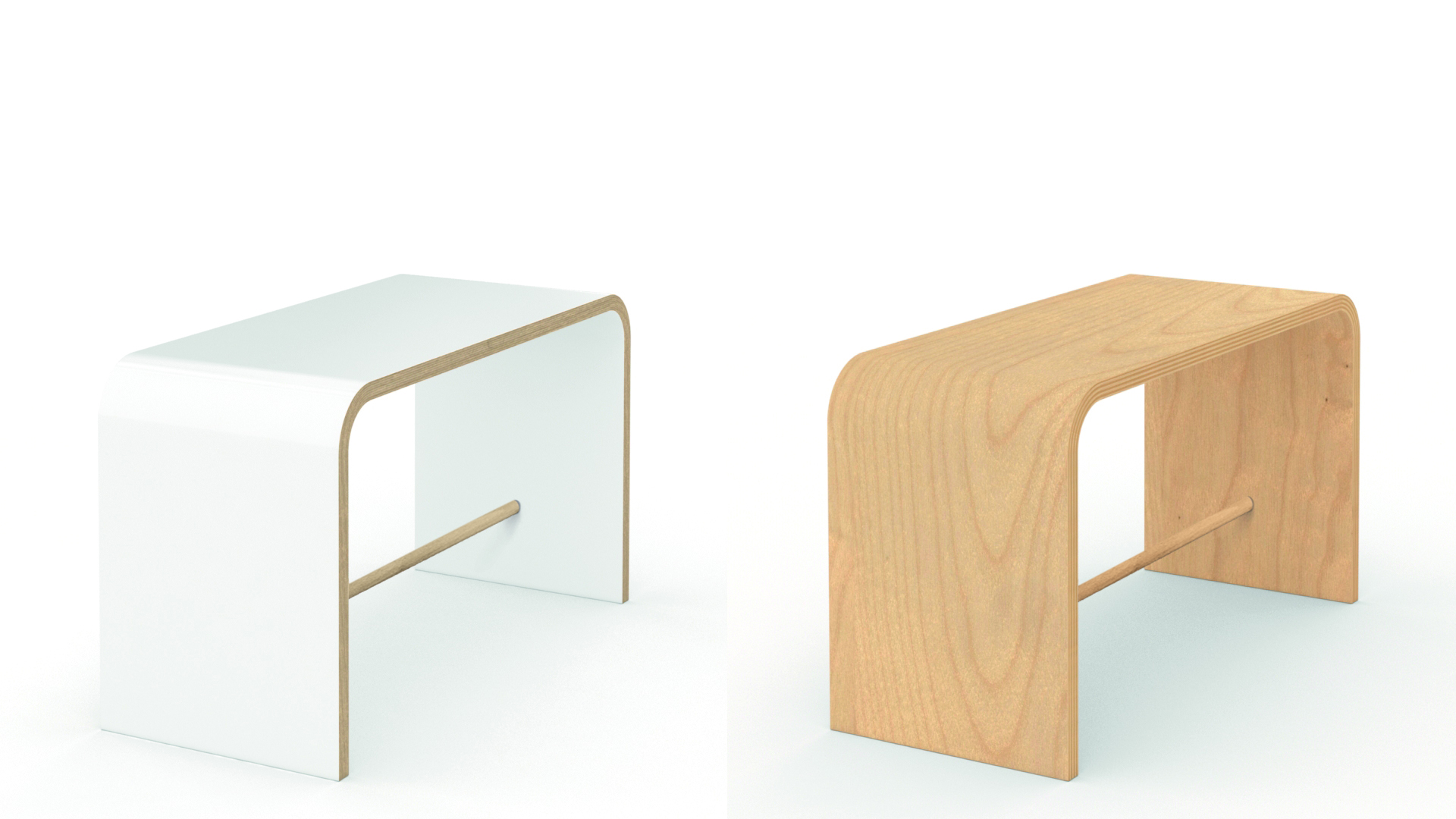 Sit Hocker weiß Tojo