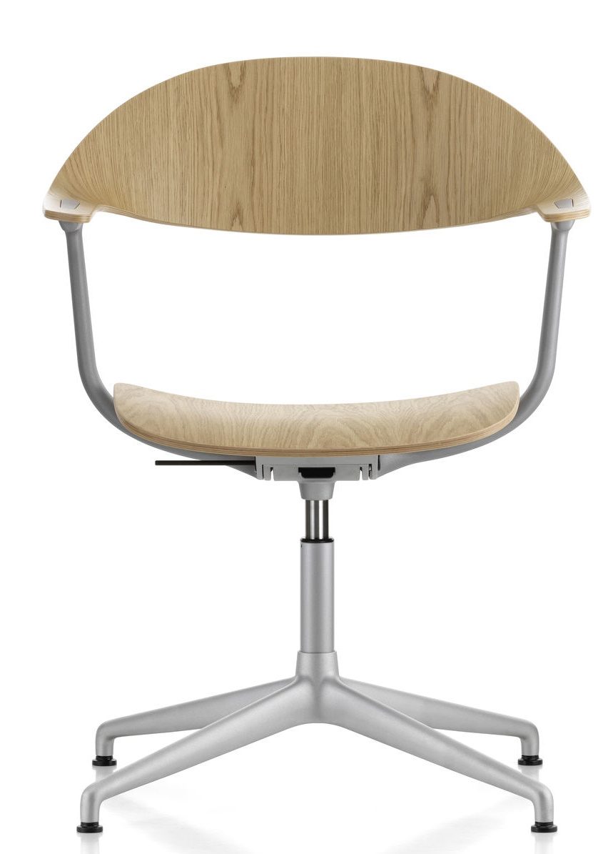 Mynt Rücken und Sitz Plywood Bürodrehstuhl Vitra