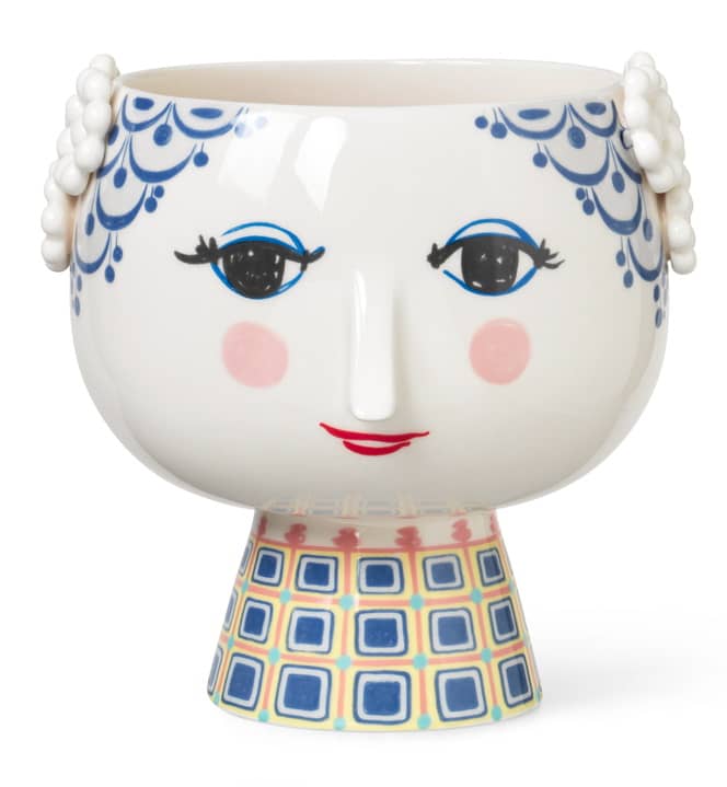 Eva Blumentopf 21 cm Blau Bjorn Wiinblad