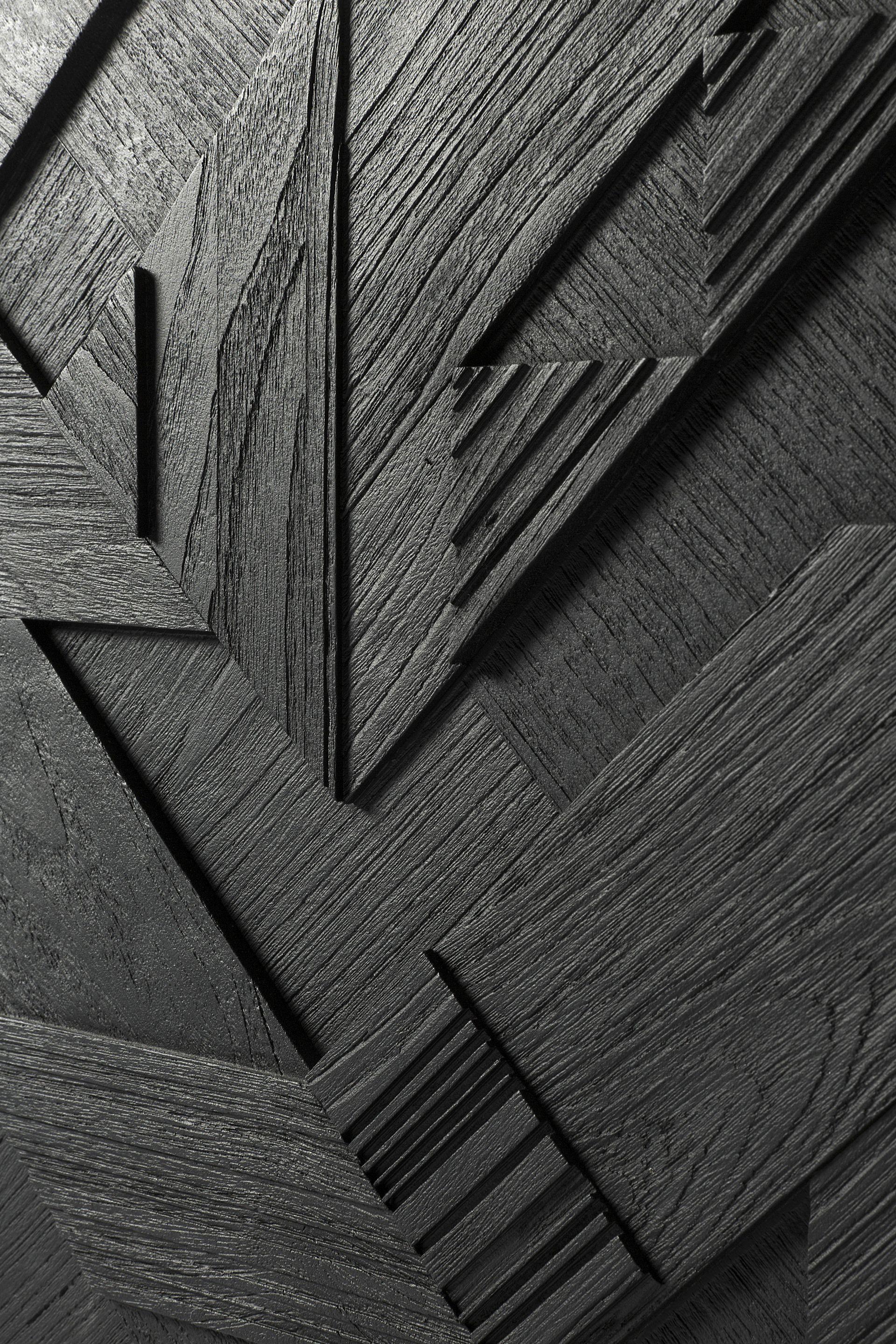 Graphic Teak Anrichte schwarz Ethnicraft