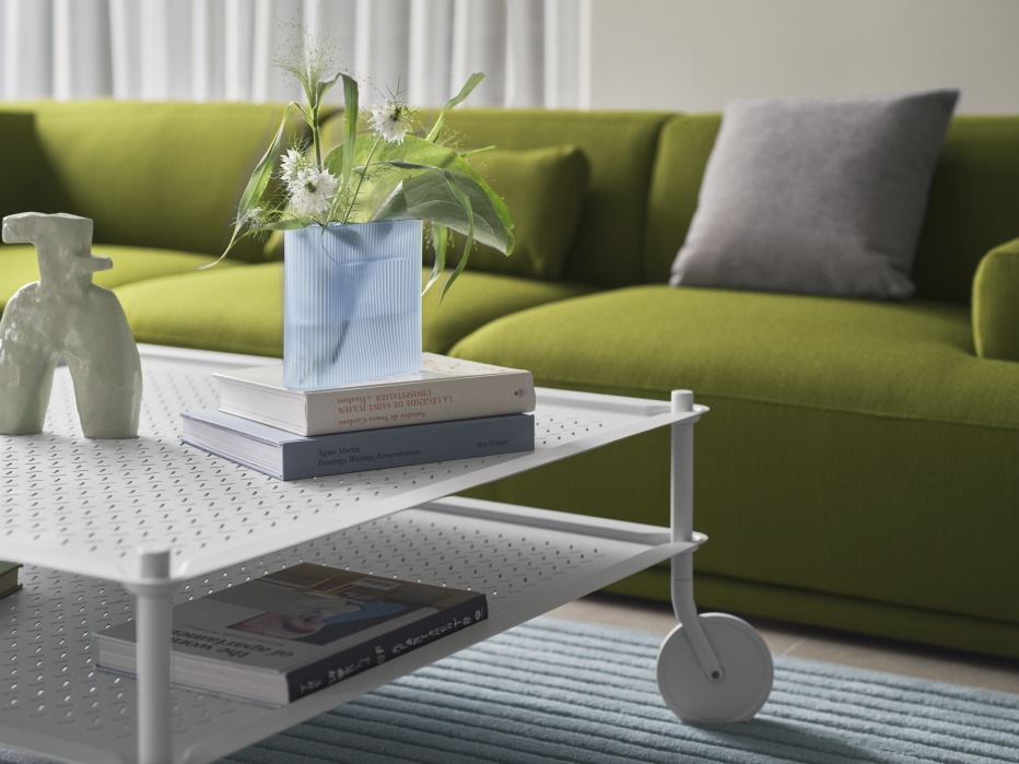 Flow Coffee Table Couchtisch auf Rollen Indoor / Outdoor Muuto