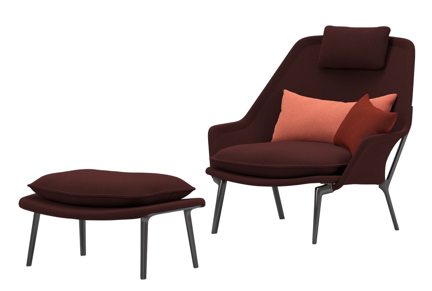 Slow Chair & Ottoman Sessel Stoff Vitra 